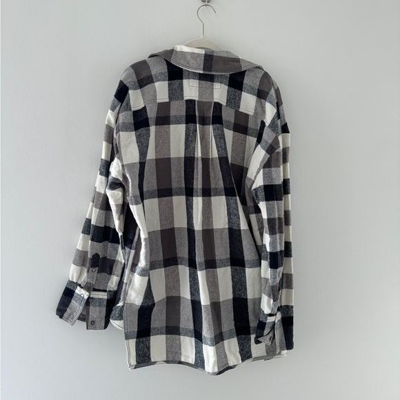 FREE PEOPLE Izzy Cargo Shirt in Black & Cream M - Picture 3 of 7